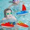4E's Novelty 3 Pack Toy Boat Bath Toys – Bath Boats & Pool Toys Toddler, 10" Large Plastic Boats for Water Play